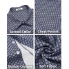 image:imageCOOFANDY Mens Short Sleeve Casual Button Down Shirt Business Untucked Dress Shirts with PocketNavy Bluesquare