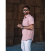 image:imageCOOFANDY Mens Short Sleeve Casual Button Down Shirt Business Untucked Dress Shirts with PocketPink