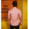 image:imageCOOFANDY Mens Silk Satin Dress Shirts Jacquard Long Sleeve Floral Button Up Shirts Party Prom Wedding ShirtPink