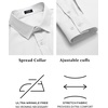 image:imageCOOFANDY Mens Slim Fit Business Dress Shirts Wrinkle Free Long Sleeve Button Up Shirts Solid Formal Dress Shirt