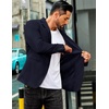 image:imageCOOFANDY Mens Sport Coat Casual Slim Fit Blazer Jacket Lightweight Two Button Suit Jackets Navy Blue
