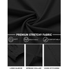 image:imageCOOFANDY Mens Stretch Dress Shirts Long Sleeve Button Down Shirt Regular Fit Formal Business ShirtsA Black