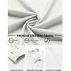 image:imageCOOFANDY Mens Stretch Dress Shirts Long Sleeve Button Down Shirt Regular Fit Formal Business ShirtsA White