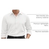 image:imageCOOFANDY Mens Stretch Dress Shirts Long Sleeve Button Down Shirt Regular Fit Formal Business ShirtsA White