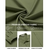 image:imageCOOFANDY Mens Stretch Dress Shirts Long Sleeve Button Down Shirt Regular Fit Formal Business ShirtsArmy Green