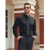 image:imageCOOFANDY Mens Stretch Dress Shirts Long Sleeve Button Down Shirt Regular Fit Formal Business ShirtsBlackpolka Dots