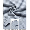 image:imageCOOFANDY Mens Stretch Dress Shirts Long Sleeve Button Down Shirt Regular Fit Formal Business ShirtsBlue Pattern