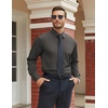 image:imageCOOFANDY Mens Stretch Dress Shirts Long Sleeve Button Down Shirt Regular Fit Formal Business ShirtsDark Grey