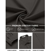 image:imageCOOFANDY Mens Stretch Dress Shirts Long Sleeve Button Down Shirt Regular Fit Formal Business ShirtsDark Grey