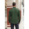 image:imageCOOFANDY Mens Stretch Dress Shirts Long Sleeve Button Down Shirt Regular Fit Formal Business ShirtsDeep Green