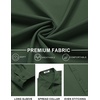 image:imageCOOFANDY Mens Stretch Dress Shirts Long Sleeve Button Down Shirt Regular Fit Formal Business ShirtsDeep Green
