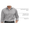 image:imageCOOFANDY Mens Stretch Dress Shirts Long Sleeve Button Down Shirt Regular Fit Formal Business ShirtsLight Grey