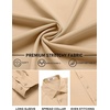 image:imageCOOFANDY Mens Stretch Dress Shirts Long Sleeve Button Down Shirt Regular Fit Formal Business ShirtsLight Khaki
