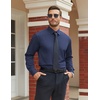 image:imageCOOFANDY Mens Stretch Dress Shirts Long Sleeve Button Down Shirt Regular Fit Formal Business ShirtsMidnight Blue