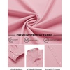 image:imageCOOFANDY Mens Stretch Dress Shirts Long Sleeve Button Down Shirt Regular Fit Formal Business ShirtsPink