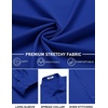 image:imageCOOFANDY Mens Stretch Dress Shirts Long Sleeve Button Down Shirt Regular Fit Formal Business ShirtsRoyal Azure Blue