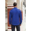image:imageCOOFANDY Mens Stretch Dress Shirts Long Sleeve Button Down Shirt Regular Fit Formal Business ShirtsRoyal Azure Blue