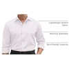 image:imageCOOFANDY Mens Stretch Dress Shirts Long Sleeve Button Down Shirt Regular Fit Formal Business ShirtsWhitegeometric Patterns