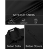 image:imageCOOFANDY Mens Stretch Dress Shirts Short Sleeve Wrinkle Free Casual Button Down ShirtsBlack