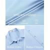 image:imageCOOFANDY Mens Stretch Dress Shirts Short Sleeve Wrinkle Free Casual Button Down ShirtsLight Blue