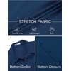 image:imageCOOFANDY Mens Stretch Dress Shirts Short Sleeve Wrinkle Free Casual Button Down ShirtsNavy Blue