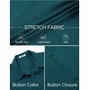 image:imageCOOFANDY Mens Stretch Dress Shirts Short Sleeve Wrinkle Free Casual Button Down ShirtsTeal