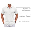 image:imageCOOFANDY Mens Stretch Dress Shirts Short Sleeve Wrinkle Free Casual Button Down ShirtsWhite