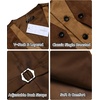 image:imageCOOFANDY Mens Suede Leather Vest Layered Style Dress Vest Waistcoat Brown Large
