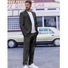 image:imageCOOFANDY Mens Suit 2 Piece Suit Classic Fit Two Button Blazer Jacket Pants Set Business Wedding Party Suits for MenDark Gray
