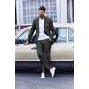 image:imageCOOFANDY Mens Suit 2 Piece Suit Classic Fit Two Button Blazer Jacket Pants Set Business Wedding Party Suits for MenDark Gray