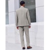 image:imageCOOFANDY Mens Suit 2 Piece Suit Classic Fit Two Button Blazer Jacket Pants Set Business Wedding Party Suits for MenLight Gray