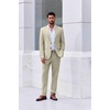 image:imageCOOFANDY Mens Suit 2 Piece Suit Classic Fit Two Button Blazer Jacket Pants Set Business Wedding Party Suits for MenLight Khaki