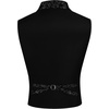 image:imageCOOFANDY Mens Suit Vest Paisley Floral Victorian Vests Gothic Steampunk Formal Waistcoat Tuxedo Vests with Notched LapelsBlack Filigree