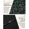 image:imageCOOFANDY Mens Suit Vest Paisley Floral Victorian Vests Gothic Steampunk Formal Waistcoat Tuxedo Vests with Notched LapelsGreen Paisley