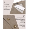 image:imageCOOFANDY Mens Suit Vest Slim Fit Business Formal Waistcoat Casual Dress VestCamel