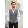 image:imageCOOFANDY Mens Suit Vest Slim Fit Business Formal Waistcoat Casual Dress VestGray