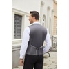 image:imageCOOFANDY Mens Suit Vest Slim Fit Business Formal Waistcoat Casual Dress VestGray