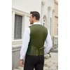 image:imageCOOFANDY Mens Suit Vest Slim Fit Business Formal Waistcoat Casual Dress VestGreen