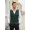 image:imageCOOFANDY Mens Suit Vest Slim Fit Business Formal Waistcoat Casual Dress VestGreen