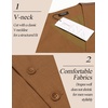 image:imageCOOFANDY Mens Suit Vest Slim Fit Business Formal Waistcoat Casual Dress VestLight Brown