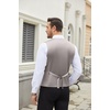 image:imageCOOFANDY Mens Suit Vest Slim Fit Business Formal Waistcoat Casual Dress VestMoon Grey