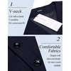 image:imageCOOFANDY Mens Suit Vest Slim Fit Business Formal Waistcoat Casual Dress VestNavy Blue