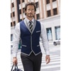 image:imageCOOFANDY Mens Suit Vest Slim Fit Formal Business Dress Vest Casual Wedding WaistcoatBlue