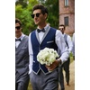 image:imageCOOFANDY Mens Suit Vest Slim Fit Formal Business Dress Vest Casual Wedding WaistcoatBlue