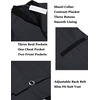 image:imageCOOFANDY Mens Suit Vest Slim Fit Formal Business Dress Vest Casual Wedding WaistcoatDark Grayblack