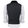 image:imageCOOFANDY Mens Suit Vest Slim Fit Formal Business Dress Vest Casual Wedding WaistcoatDark Grayblack