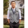 image:imageCOOFANDY Mens Suit Vest Slim Fit Formal Business Dress Vest Casual Wedding WaistcoatGrey