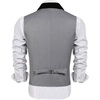 image:imageCOOFANDY Mens Suit Vest Slim Fit Formal Business Dress Vest Casual Wedding WaistcoatGrey