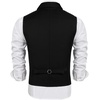 image:imageCOOFANDY Mens Suit Vest Slim Fit Formal Business Dress Vest Casual Wedding WaistcoatPure Black