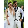 image:imageCOOFANDY Mens Suit Vest Slim Fit Formal Business Dress Vest Casual Wedding WaistcoatWhite